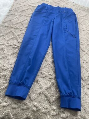 Climate Right Royal(Metro ) Blue Jogger Scrub Pants - Size Small. Medical Staff